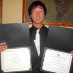 CIP trainee from Korea with all smile after completing his year-long work-based training at PACE, National Louis University