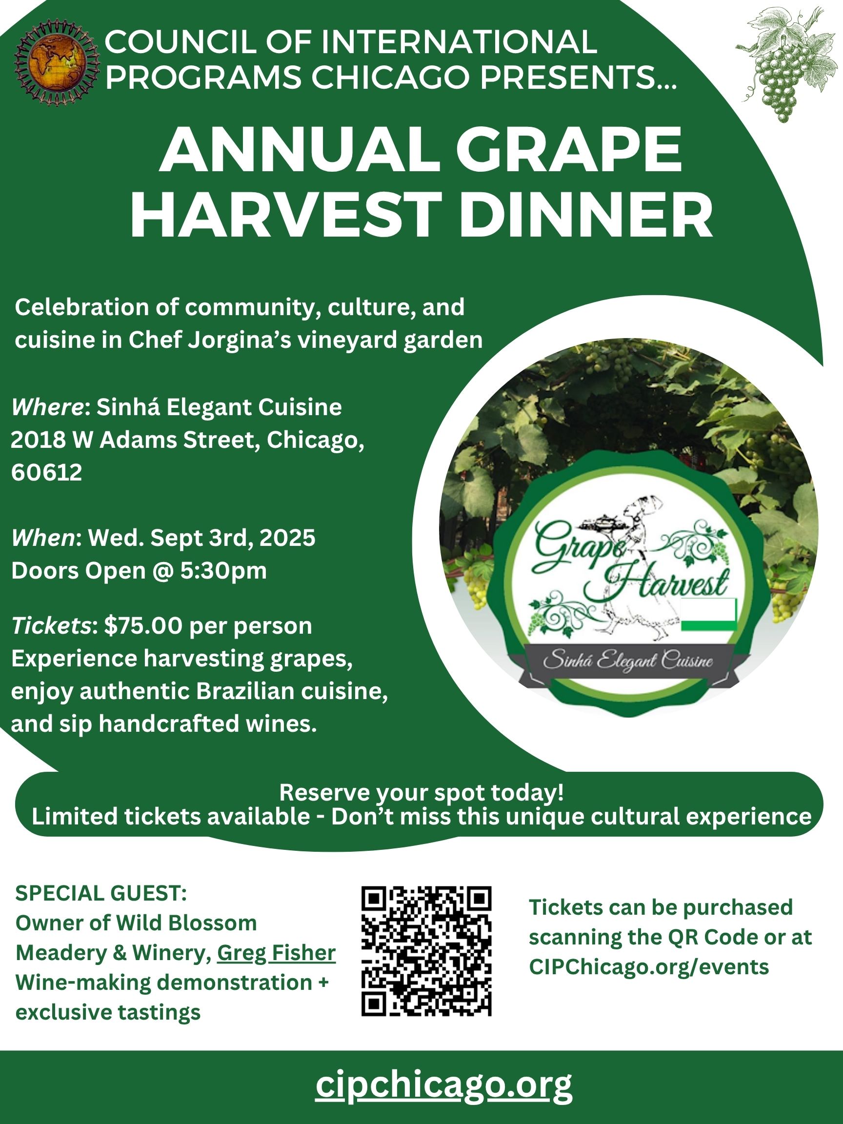 2025 Grape Harvest Event at Sinhá